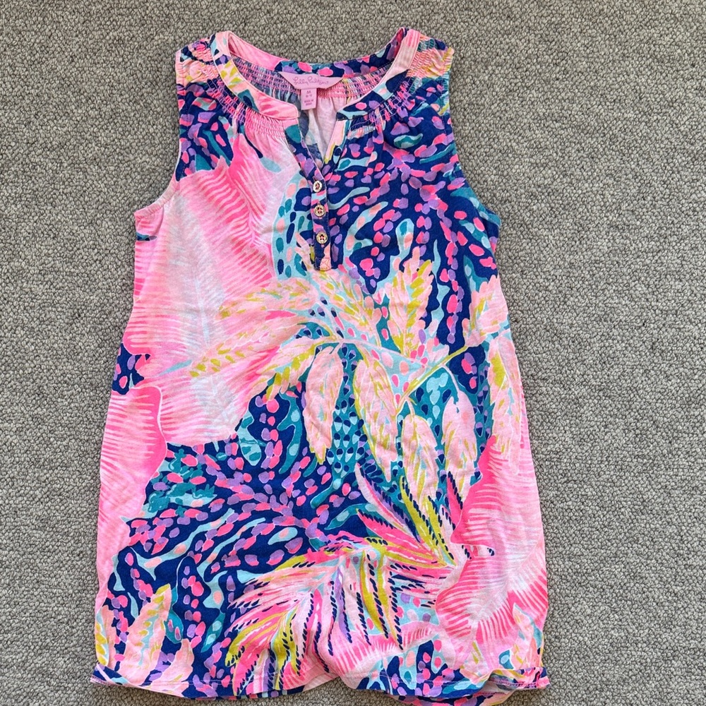 Lilly Pulitzer Pink and Blue Kids Casual Dress